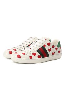 Кожаные кеды Ace Gucci