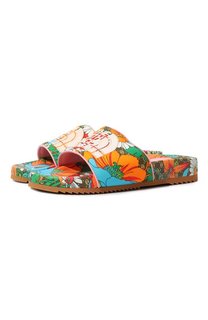 Текстильные шлепанцы The North Face x Gucci Gucci