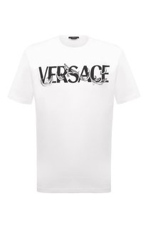 Хлопковая футболка Versace