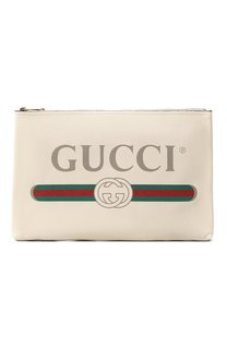 Кожаная папка для документов на молнии Gucci