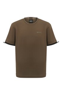 Хлопковая футболка BOSS