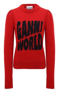 Шерстяной свитер Ganni