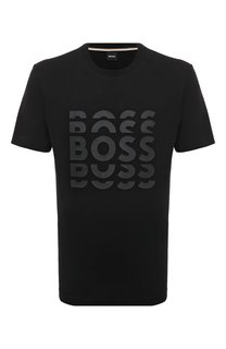 Хлопковая футболка BOSS