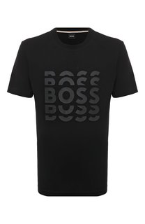 Хлопковая футболка BOSS