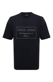 Хлопковая футболка Giorgio Armani