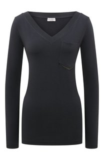 Хлопковый лонгслив Brunello Cucinelli