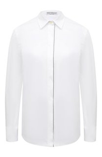 Хлопковая рубашка Brunello Cucinelli