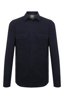 Рубашка из хлопка и кашемира Brunello Cucinelli