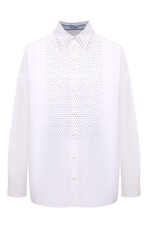 Хлопковая рубашка Prada