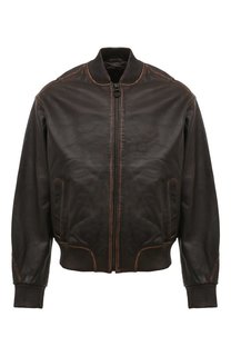 Кожаный бомбер Trussardi