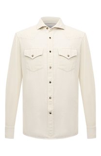 Хлопковая рубашка Brunello Cucinelli
