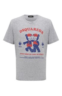 Футболка из хлопка и вискозы Dsquared2