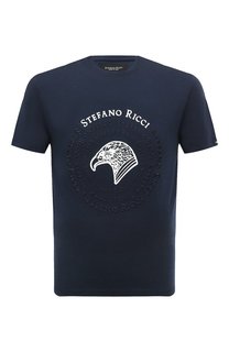 Хлопковая футболка Stefano Ricci