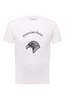 Хлопковая футболка Stefano Ricci
