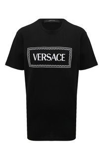 Хлопковая футболка Versace