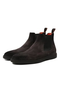 Замшевые челси Santoni