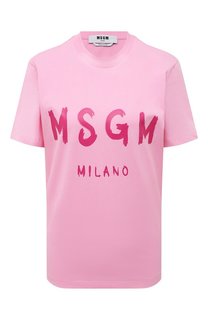 Хлопковая футболка MSGM