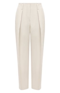 Брюки из вискозы и льна Brunello Cucinelli
