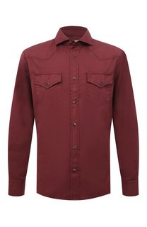 Хлопковая рубашка Brunello Cucinelli