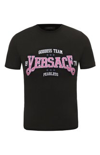 Хлопковая футболка Versace