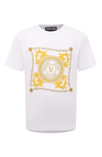 Хлопковая футболка Versace Jeans Couture