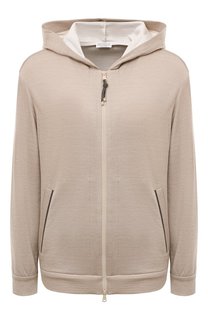 Толстовка из хлопка и шелка Brunello Cucinelli