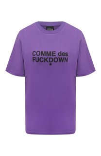 Хлопковая футболка Comme des Fuckdown