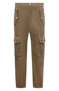 Хлопковые брюки-карго Balmain