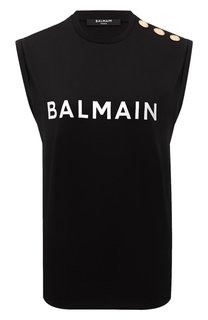 Хлопковая майка Balmain