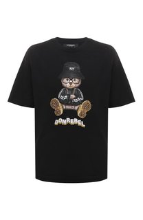 Хлопковая футболка DOMREBEL