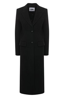 Шерстяное пальто MSGM