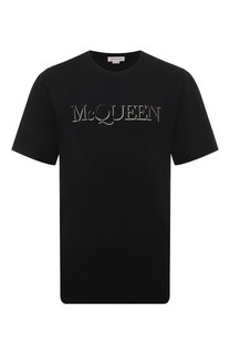 Хлопковая футболка Alexander McQueen