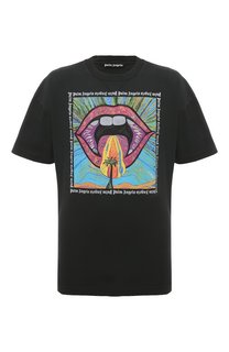 Хлопковая футболка Palm Angels