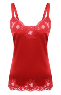 Топ из шелка и хлопка Dolce & Gabbana