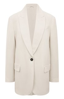 Жакет из вискозы и льна Brunello Cucinelli