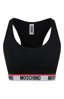 Хлопковый бра-топ Moschino