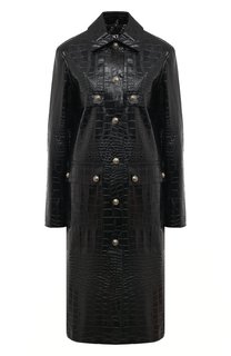 Пальто из экокожи Versace Jeans Couture