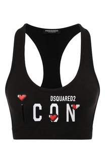 Хлопковый бра-топ Dsquared2