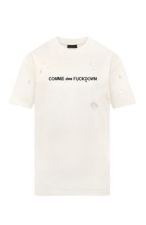 Хлопковая футболка Comme des Fuckdown