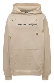 Хлопковое худи Comme des Fuckdown