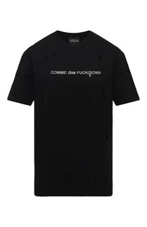 Хлопковая футболка Comme des Fuckdown