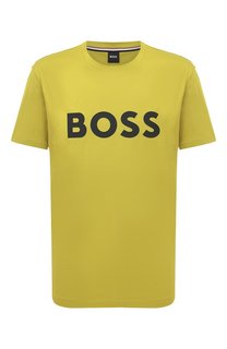 Хлопковая футболка BOSS