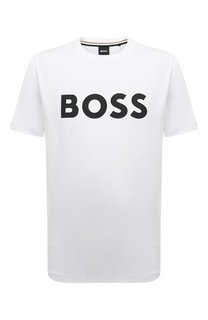 Хлопковая футболка BOSS