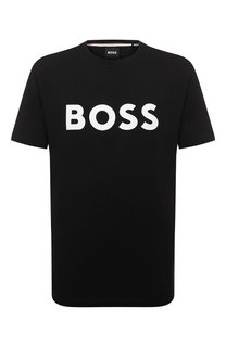 Хлопковая футболка BOSS