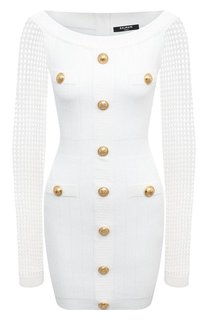 Платье из вискозы Balmain