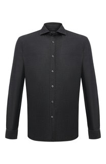 Рубашка из хлопка и кашемира Zegna