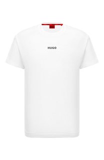Хлопковая футболка HUGO