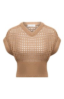 Жилет из шерсти и кашемира Brunello Cucinelli