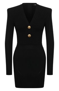 Платье из вискозы Balmain