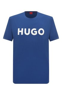 Хлопковая футболка HUGO